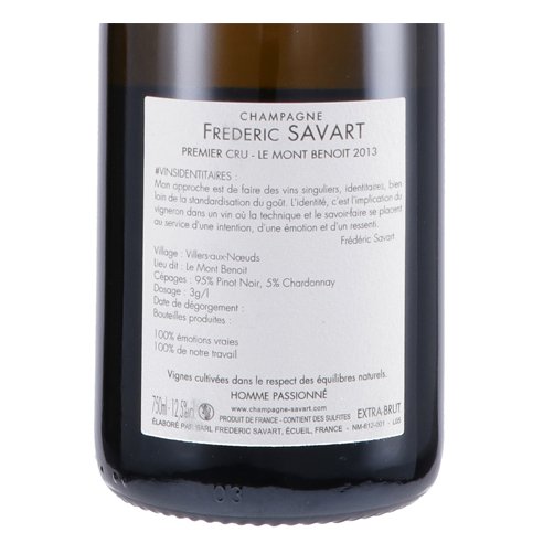 Champagne Extra Brut 1er Cru "Le Mont Benoit" - Savart