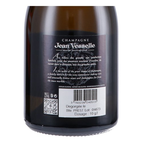 Champagne Brut Grand Cru prestige - Jean Vesselle