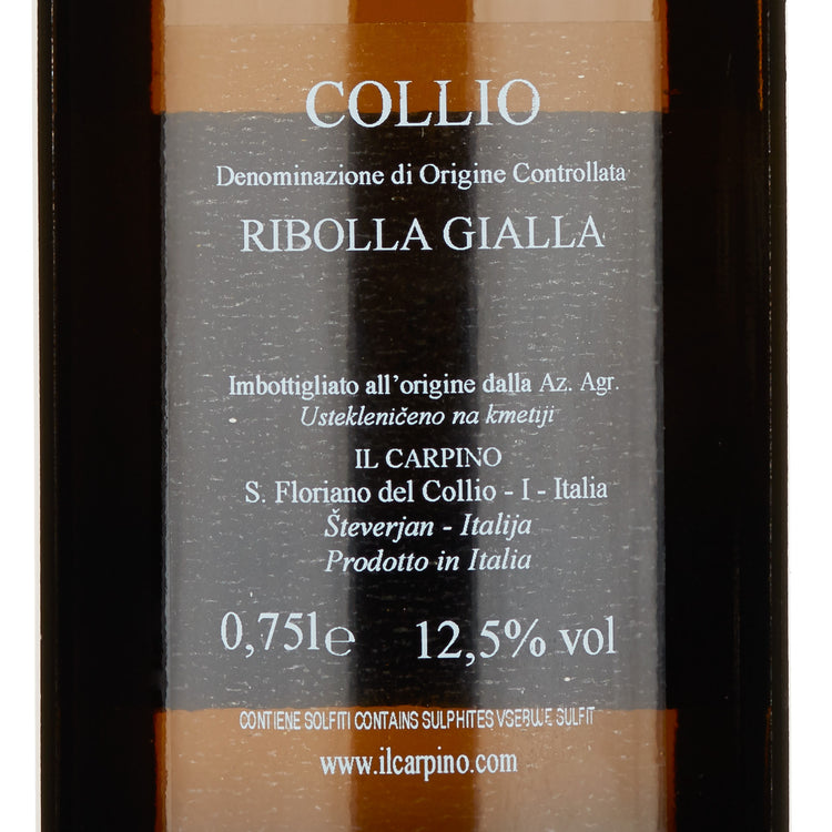 Collio Ribolla gialla DOC "Vigna Runc" 2024 - Il Carpino