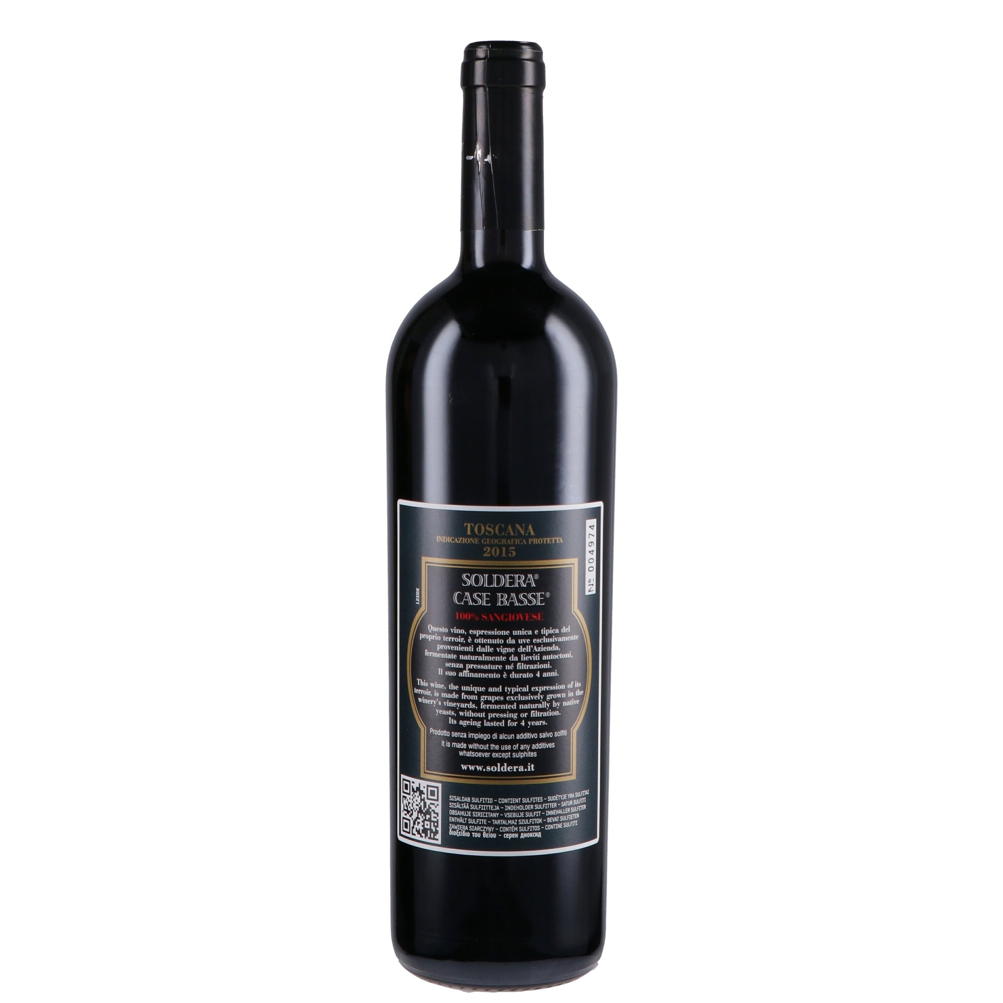 Toscana Rosso IGP 2015 - Soldera
