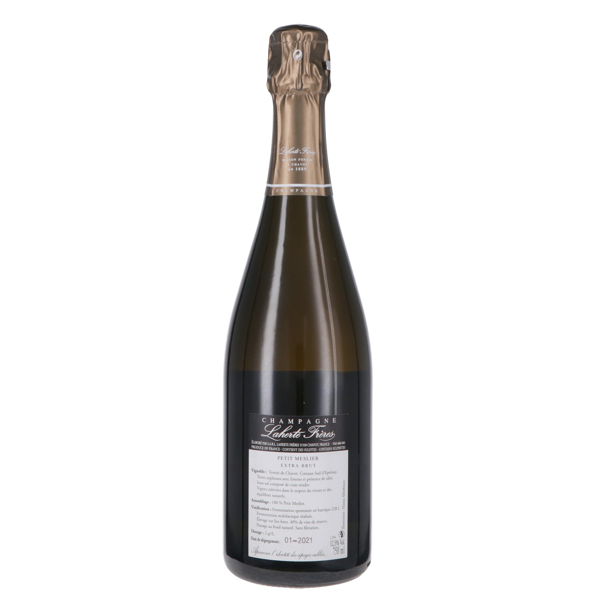 Champagne Extra Brut Petit Meslier - Laherte Frères