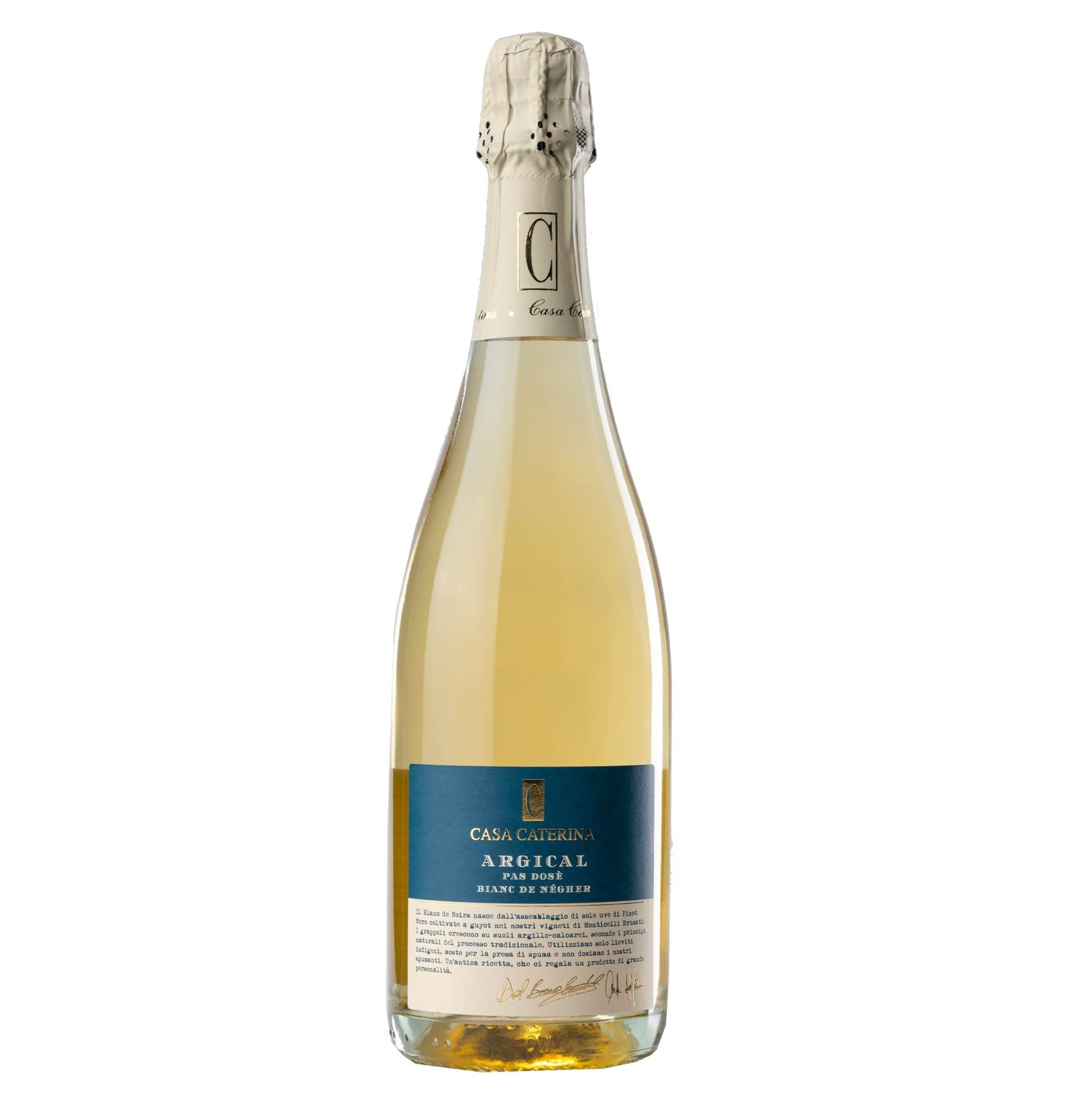 Spumante Metodo Classico Dosaggio Zero "Argical" 2010 - Casa Caterina