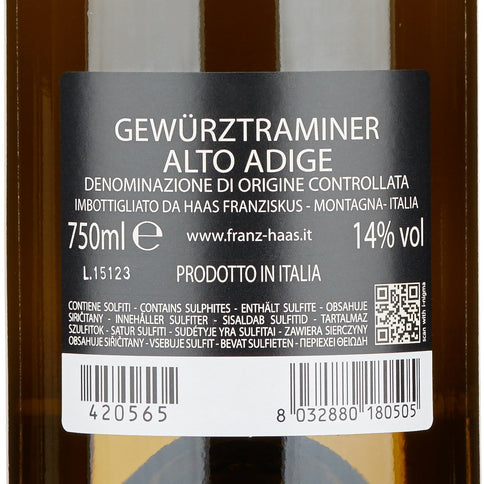 Alto Adige Gewürztraminer DOC 2024 - Franz Haas (tappo a vite)